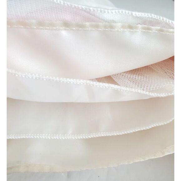 American Princess Dress 6M Tulle Roses-Leaves w/ Matching Cardigan Ivory 60400 - Picture 5 of 14